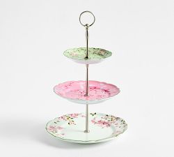 Monique Lhuillier Garden Trellis Porcelain Tiered Stand