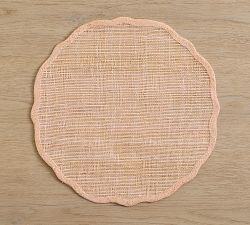 Monique Lhuillier Jules Scalloped Placemats - Set of 4