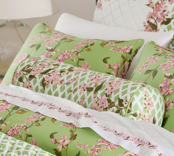 Monique Lhuillier Garden Trellis Bolster Pillow