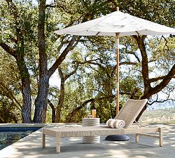 Indio Coastal Outdoor Stackable Chaise, Set of 2
