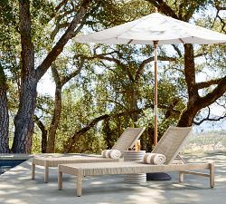 Indio Coastal Outdoor Stackable Chaise, Set of 2