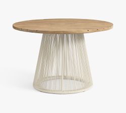 Lakewood Rope Round Outdoor Dining Table (48")