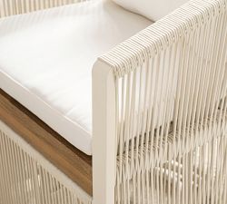 Lakewood Rope Swivel Outdoor Dining Chair