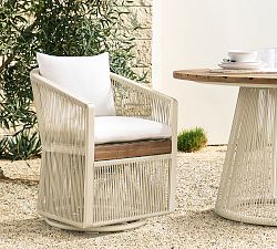 Lakewood Rope Swivel Outdoor Dining Chair