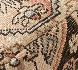 Maza Hand-Knotted Pouf