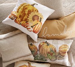 Pumpkin Sunflower Pillow Cover