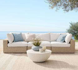 Kostas Wicker 3-Piece Outdoor Sectional (129")