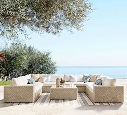 Kostas Wicker 8-Piece U-Shaped Outdoor Sectional (172")