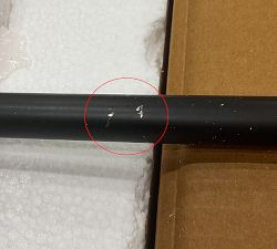 Open Box: Camryn Glass Globe Linear Chandelier (49") - Bronze &amp; Tumbled Brass