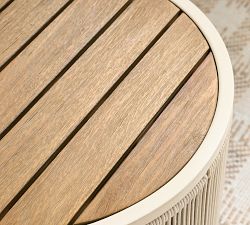 Lakewood Rope Round Outdoor Side Table (18")