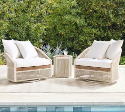 Lakewood Rope Swivel Outdoor Grand Lounge Chair