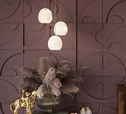 Leif 3-Light Alabaster Pendant (8")