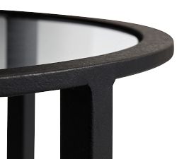 Tanner Round Glass End Table (24")