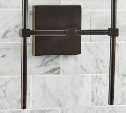 Rustic Torch Double Sconce (15")