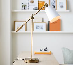 Elijah Metal USB Task Table Lamp (28")