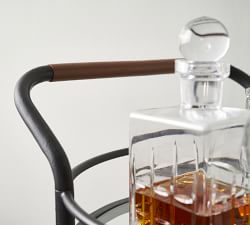 Hugo Round Metal Bar Cart