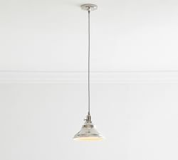 Curved Metal Bell Cord Pendant (10"-13")