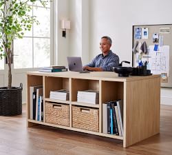Pacific Executive Desk with Bookcase