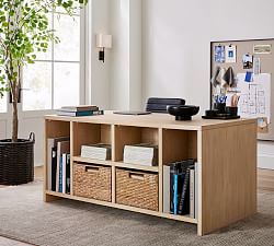 Pacific Executive Desk with Bookcase