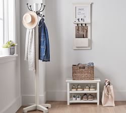 Aubrey White Coat Rack, Dutch White