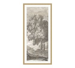 Etched Garden Triptych Framed Print