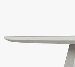 Aldora Concrete Round Outdoor Dining Table (47")