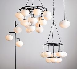 Callahan Milk Glass Floor Lamp (71")