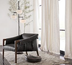 Callahan Milk Glass Floor Lamp (71")