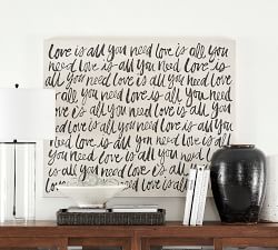 Love Is All You Need Wrapped Canvas Print