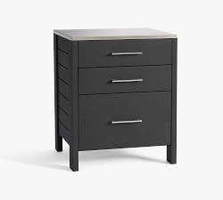 Malibu Metal Outdoor Kitchen 3-Drawer Cabinet