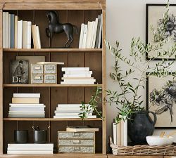 Brokers Wood &amp; Galvanized Card Caddy