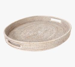 Tava Handwoven Rattan Oval Serving Tray