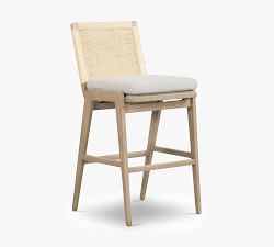 Fairway Upholstered Cane Stool