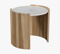 Laurie Round Marble Side Table (20")