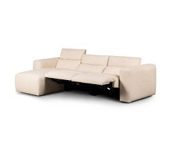 Lennox 3-Piece Upholstered Power Reclining Chaise Sectional (121")