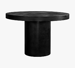 Agna Concrete Round Outdoor Dining Table (47")