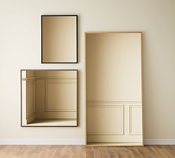 Custom Wood Framed Wall Mirror, Shadowbox Profile