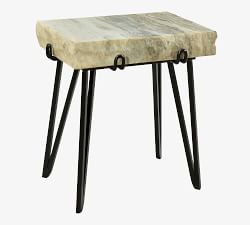 Esquimalt Square Marble End Table (19")