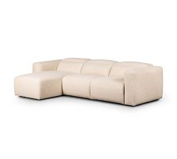 Lennox 3-Piece Upholstered Power Reclining Chaise Sectional (121")