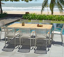 Talavera Teak Rectangular Outdoor Dining Table (82")