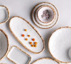 Bamboo Outdoor Melamine Dinnerware Collection