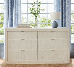 Cape Woven 6-Drawer Wide Dresser (60")