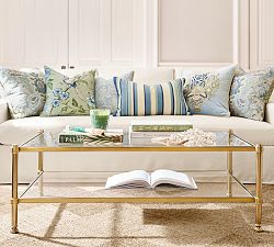 Everson Rectangular Glass Coffee Table (52")