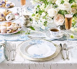 LoveShackFancy Rose Porcelain Dinner Plates - Set of 4