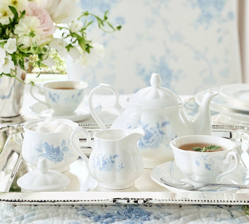 LoveShackFancy Rose Porcelain Tea Set