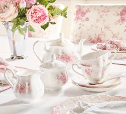 LoveShackFancy Rose Porcelain Tea Set