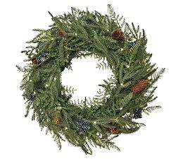 Open Box: Weatherproof Norfolk Botanical Wreath (30")