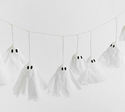 Open Box: String Lights Lit Ghosts (6') - White