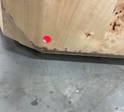 Open Box: Elaina Geometric Coffee Table (45.5") - Light Burl