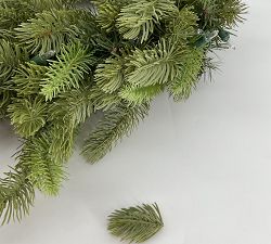 Open Box: Pre-Lit Faux Classic Fraser Fir Wreath With Clear Lights (24")